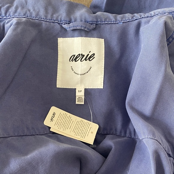 Aerie Oversized Purple-Blue Shacket | Small Petite NWT - Picture 5 of 9